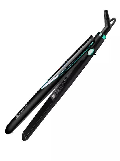 Sarah Express 2-in-1 Hair Straightener and Curler with Adjustable Temperature Control Dark Green