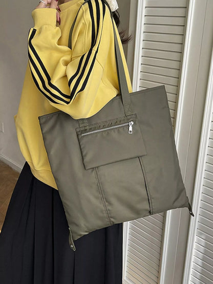 Sarah Express Women's Lightweight Nylon Shoulder Bag - Large Casual Crossbody Purse