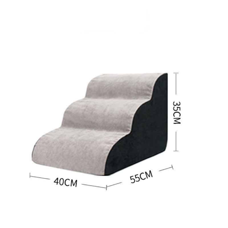Sarah Express Pet Dog Wave Ramp Stairs - Anti-Slip Fabric Steps for Small Dogs & Cats Minor Third Order Domestic Model