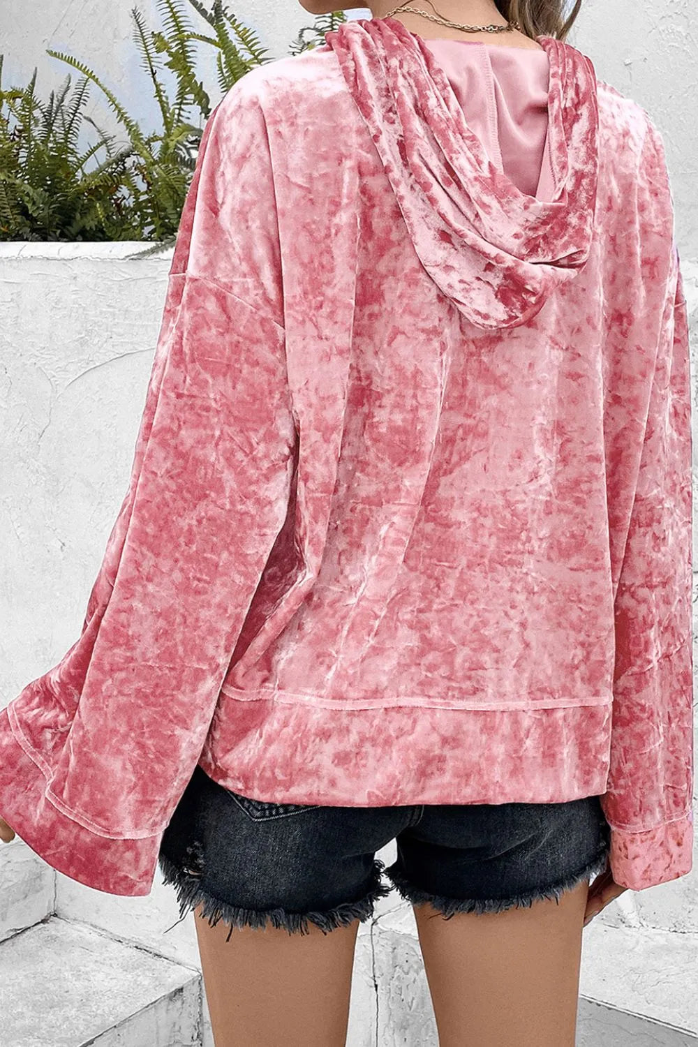 Sarah Express Women's Thunderbolt Sequin Long Sleeve Hoodie