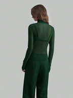 Sarah Express Women's Turtleneck Long Sleeve Top