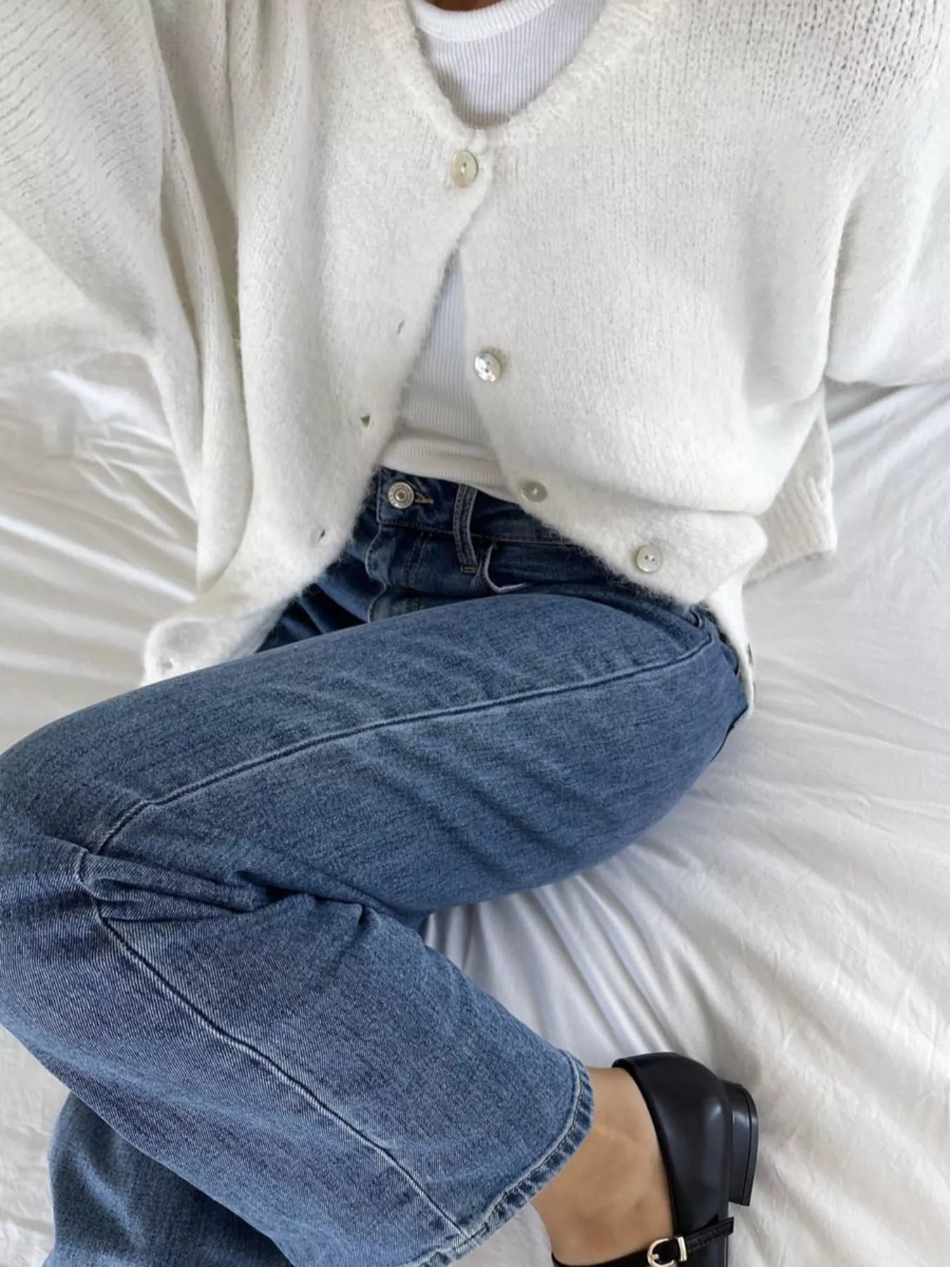 Sarah Express Women's Button Up Long Sleeve Cardigan