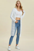 Sarah Express Women’s Plus Size Open Front Longline Cardigan Sweater
