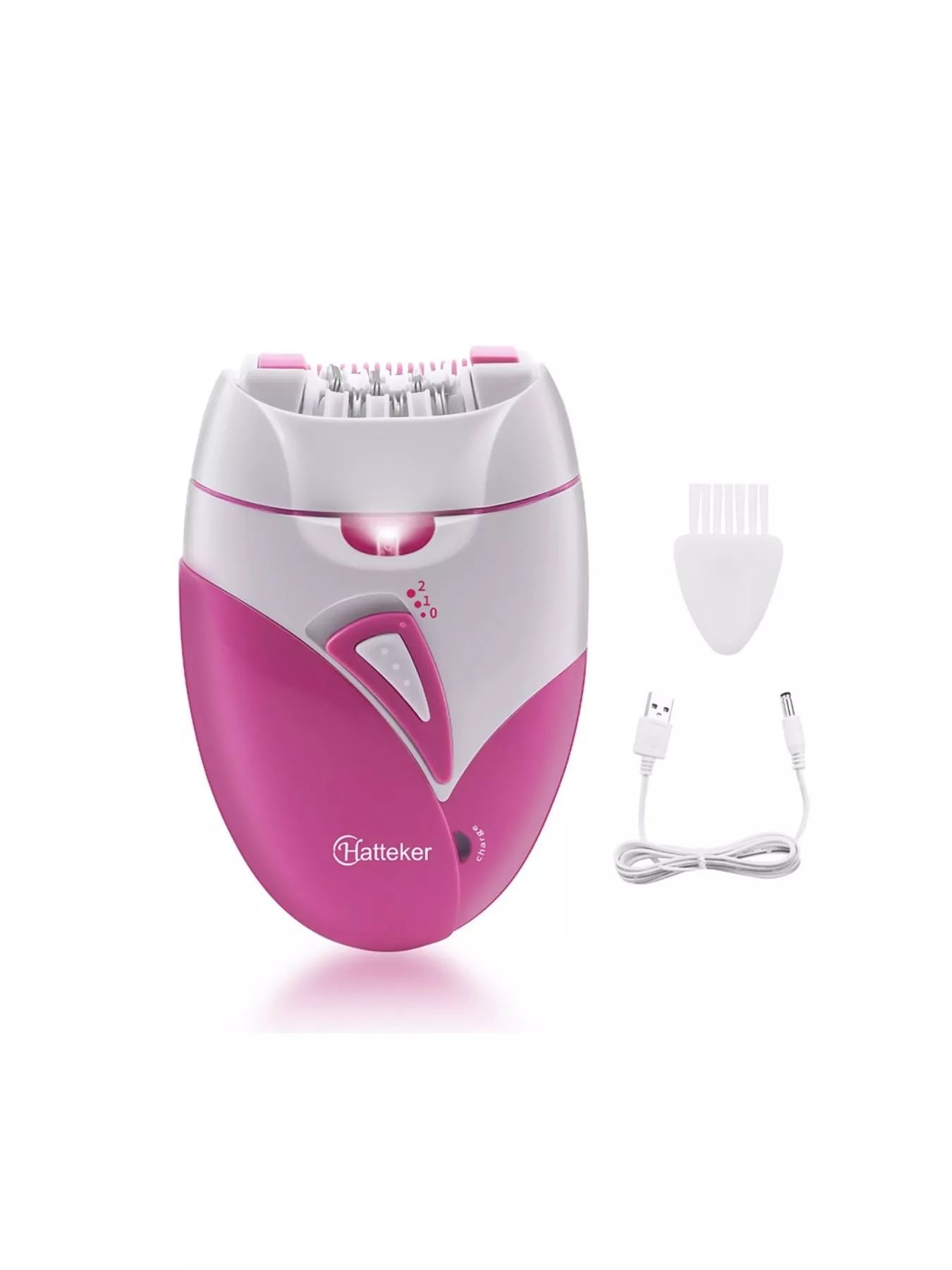 Sarah Express Women's Rechargeable Hair Removal Epilator with LED Light