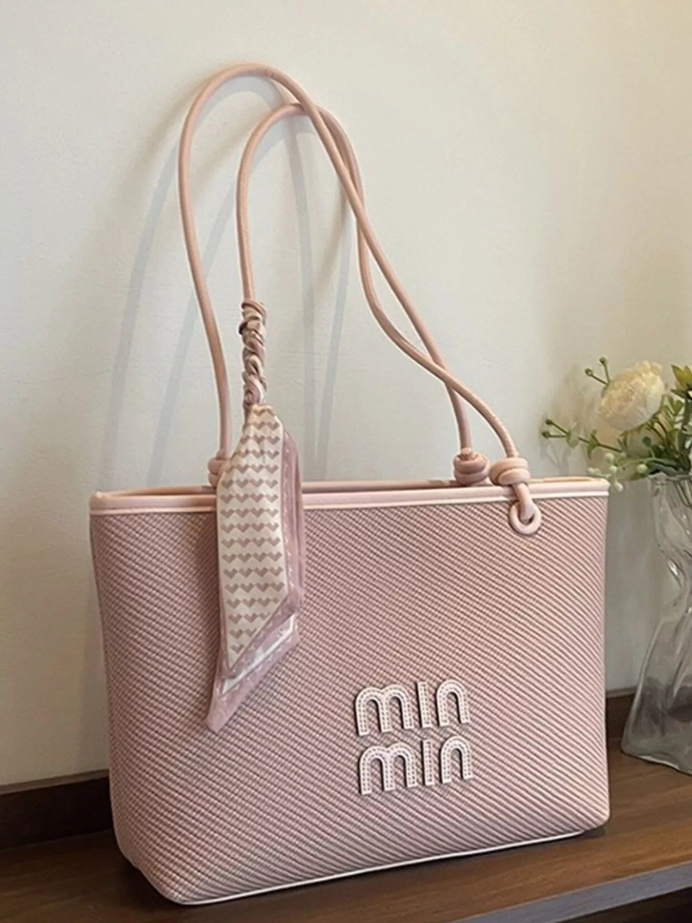 Sarah Express Women's Woven-Texture Tote Bag