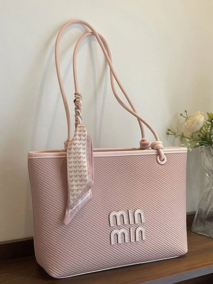 Sarah Express Women's Woven-Texture Tote Bag