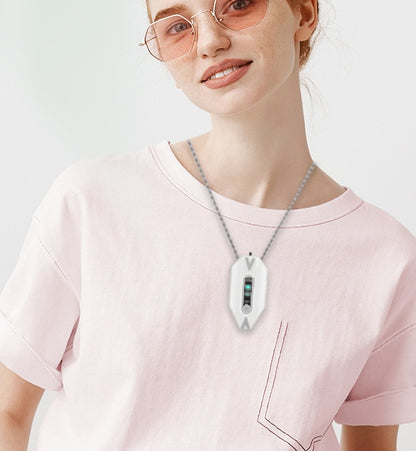 Sarah Express Portable Wearable Air Purifier Necklace - Rechargeable Negative Ion Generator with Adjustable Modes