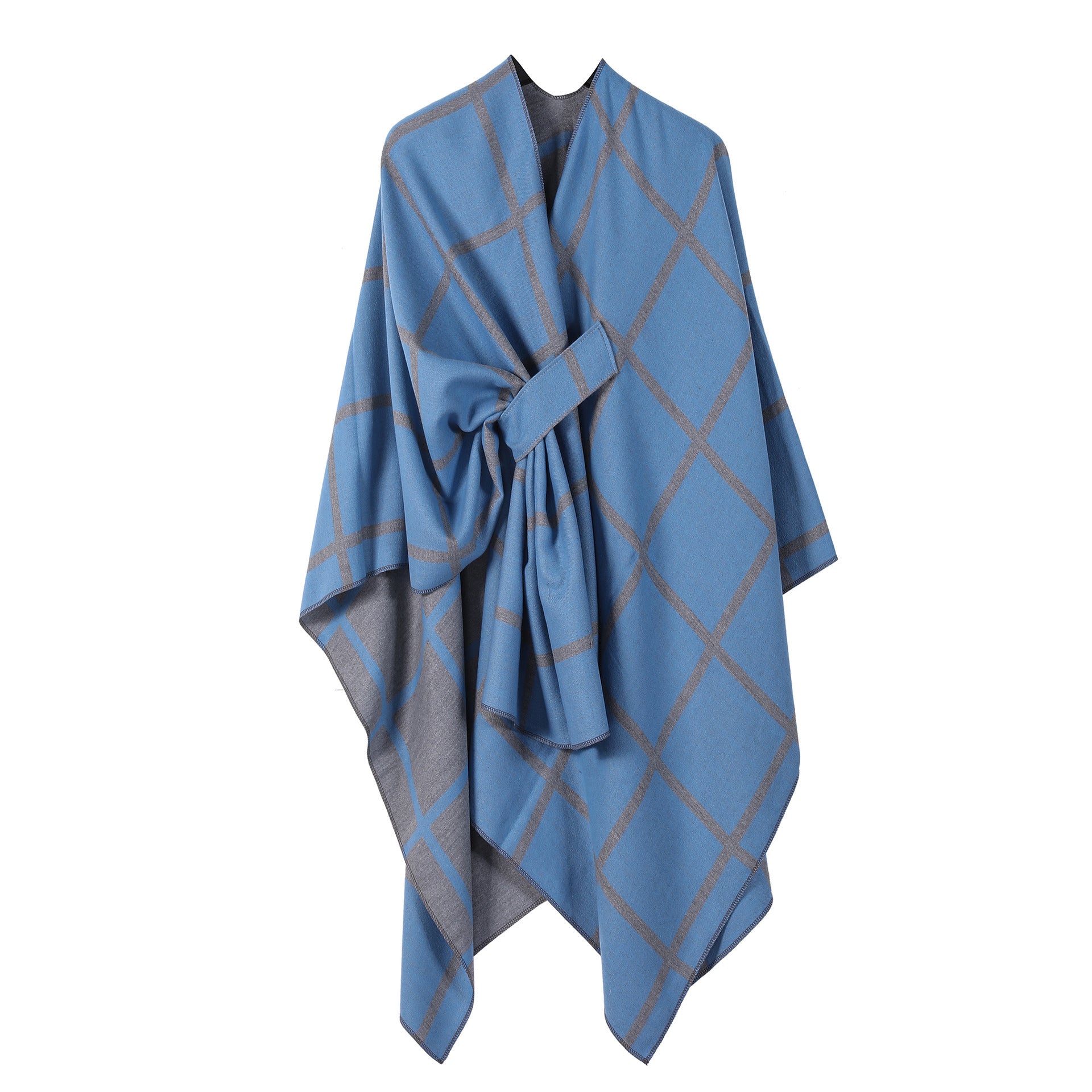 Sarah Express Women's Gingham Check Warm Scarf - Oversized Plaid Shawl Fall Winter Accessory