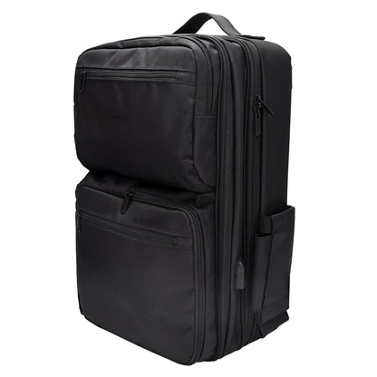 Sarah Express Black High Capacity Makeup Artist Backpack – Multifunctional Travel & Professional Organizer Bag