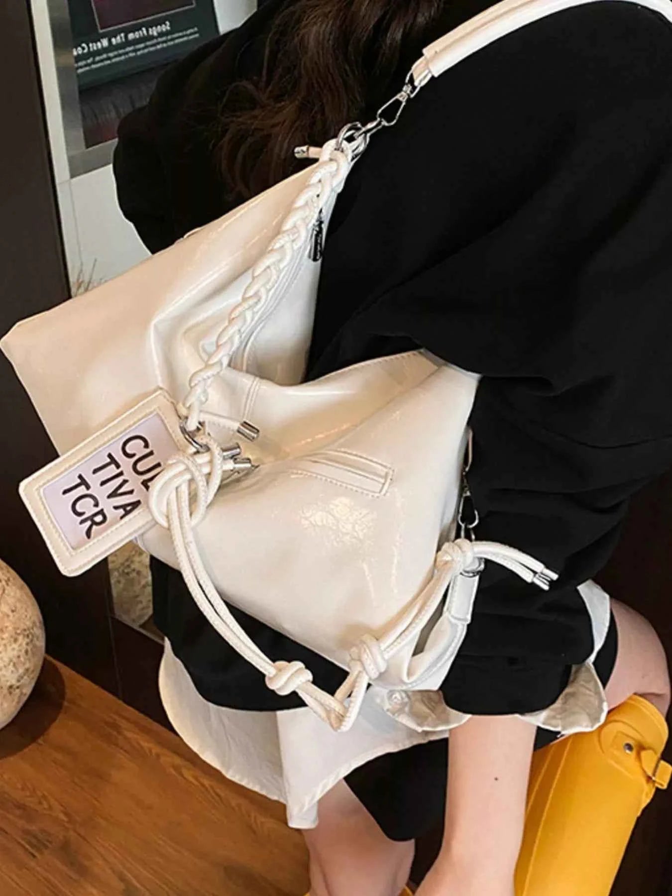 Sarah Express Women's PU Leather Shoulder Bag - Large Capacity Handbag