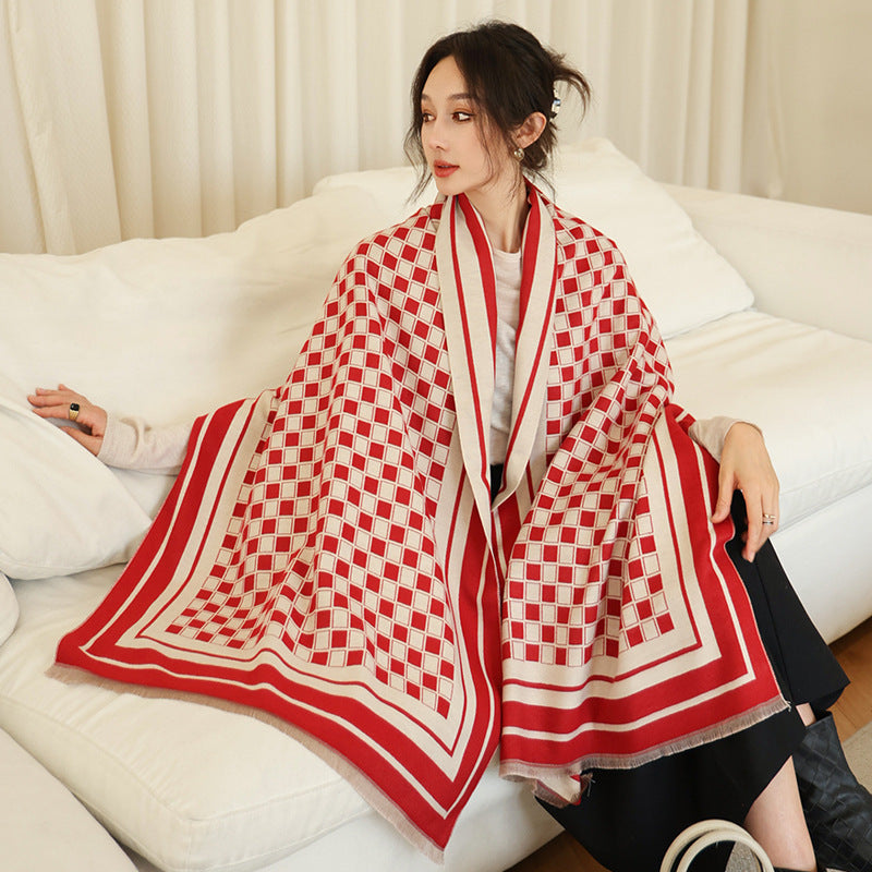 Sarah Express Women's Oversized Imitation Cashmere Winter Scarf Warm Wrap