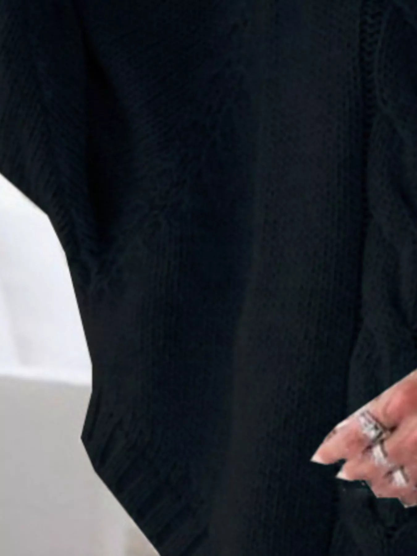 Sarah Express Women's Cable-Knit Long Sleeve Sweater Plus Size