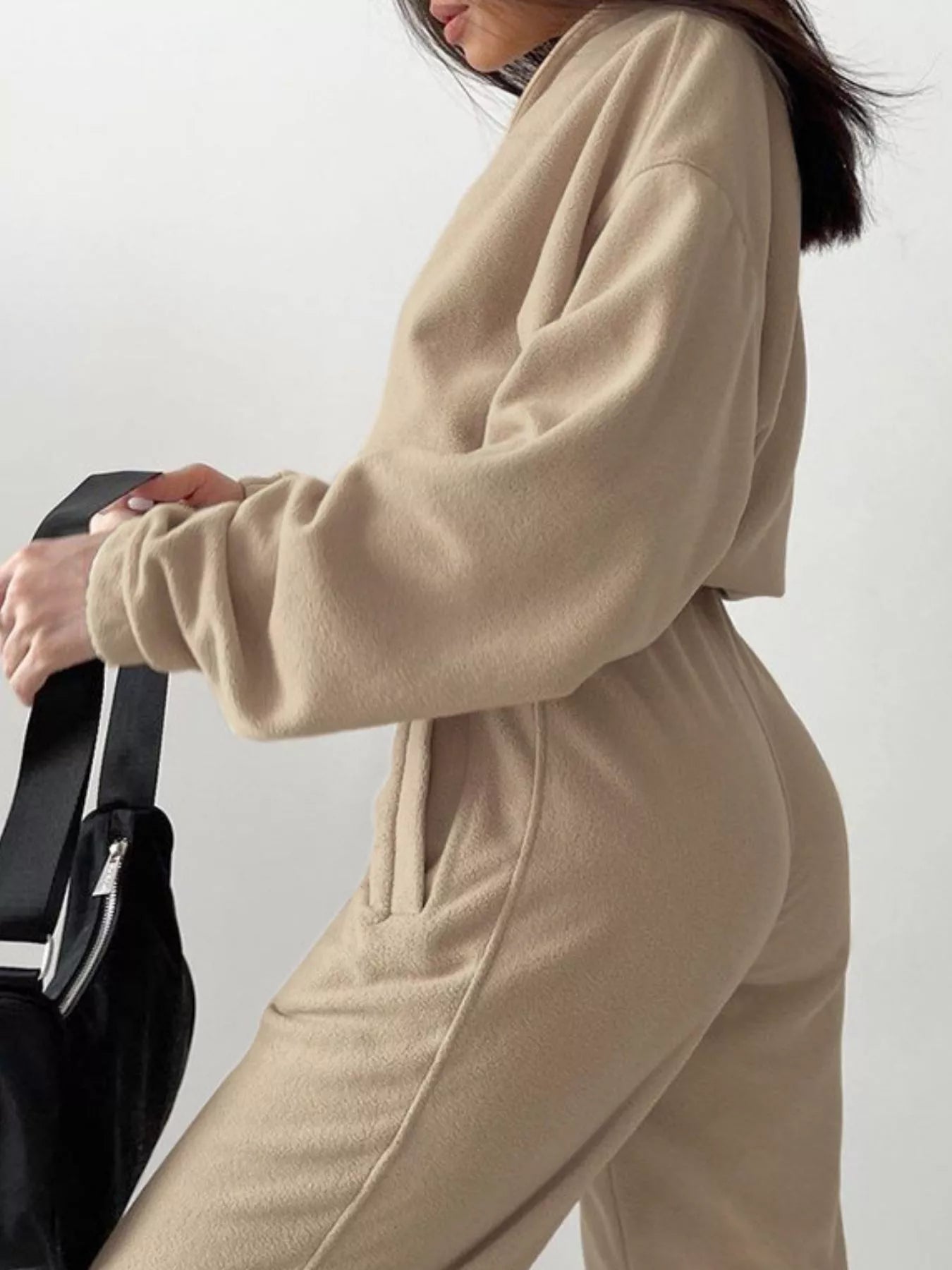 Sarah Express Women's Half Zip Sweatshirt and Pants Set