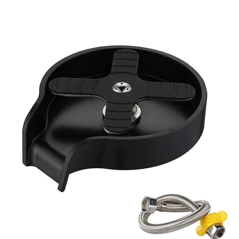 Sarah Express Stainless Steel Cup Washer for Kitchen Bar Counter - Press Faucet Glass Rinser