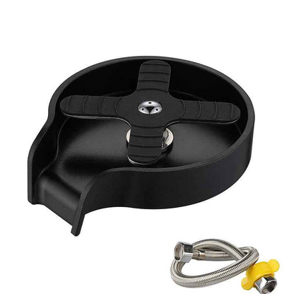 Sarah Express Stainless Steel Cup Washer for Kitchen Bar Counter - Press Faucet Glass Rinser