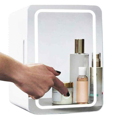 Sarah Express Mini Beauty Fridge - Portable Cosmetic Cooler & Warmer for Skincare Products