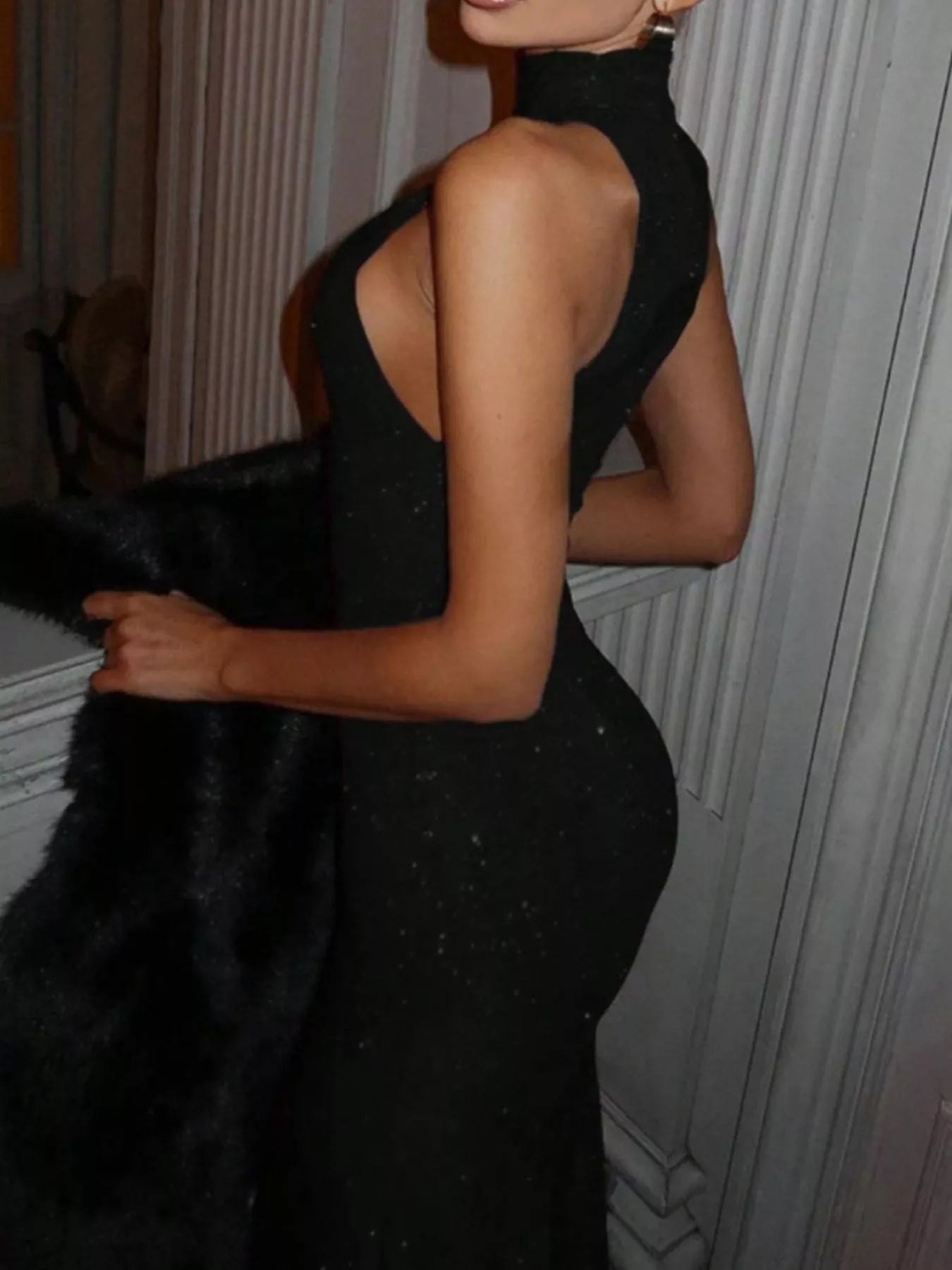 Sarah Express Women's Sequin Sleeveless Maxi Dress