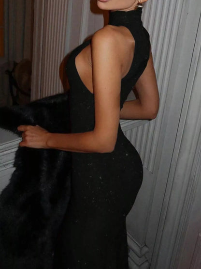 Sarah Express Women's Sequin Sleeveless Maxi Dress