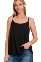 Sarah Express Women’s Reversible V-Neck and Scoop Neck Cami Top