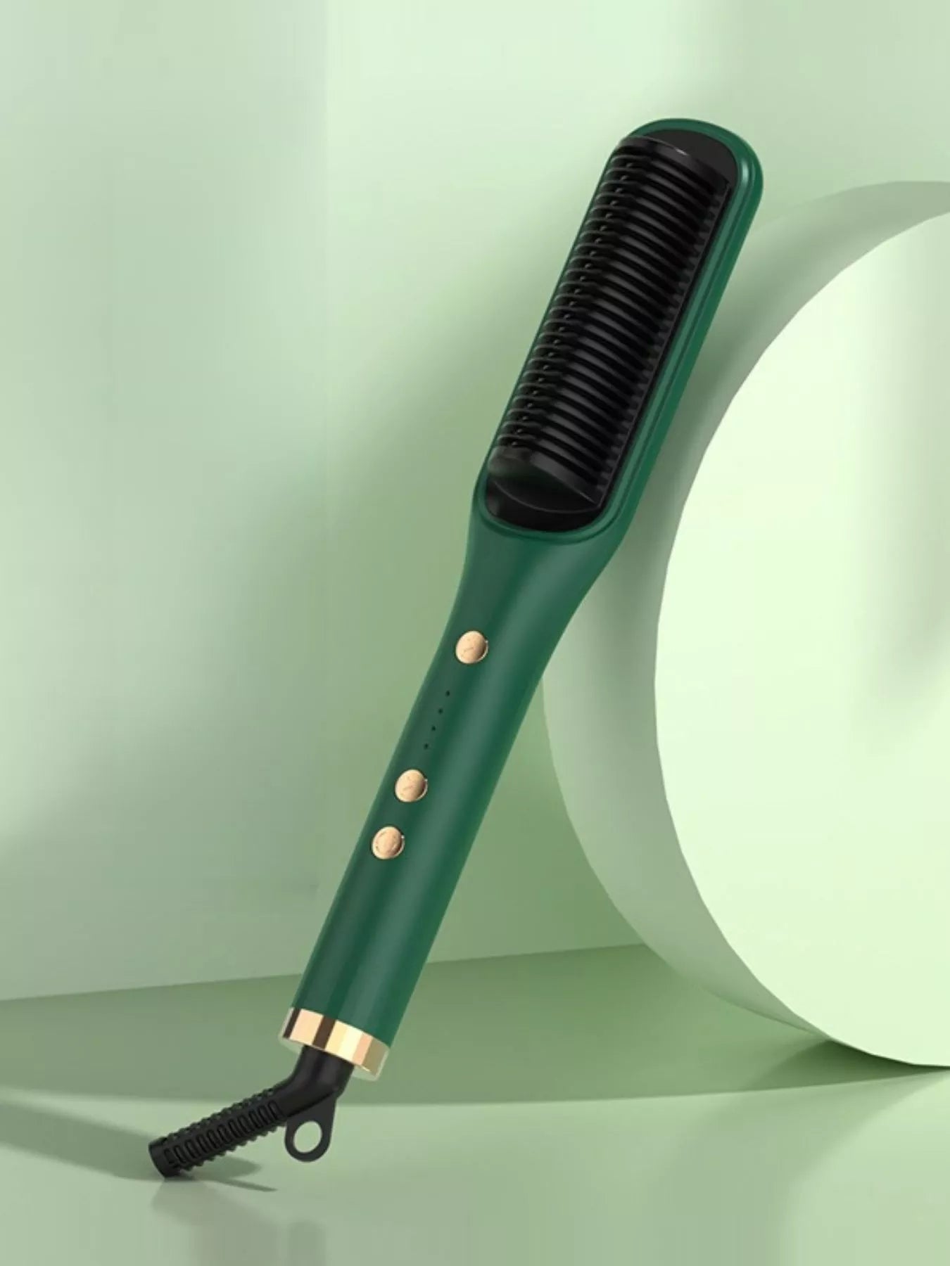 Sarah Express 2-in-1 Hair Straightener Brush Comb - Heating Straightening & Curling Tool