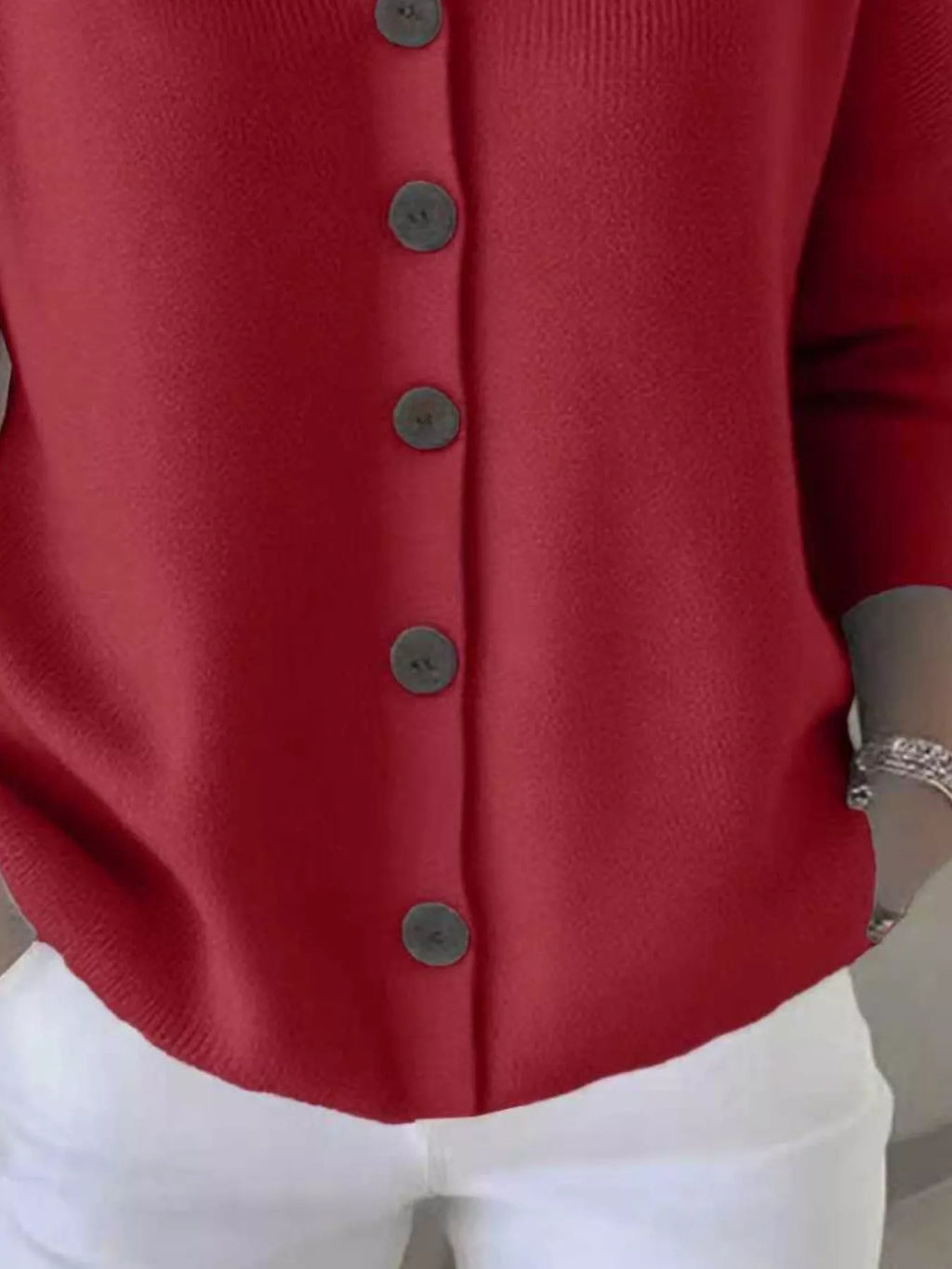 Sarah Express Women's Hooded Button-Front Soft Knit Cardigan Plus Size