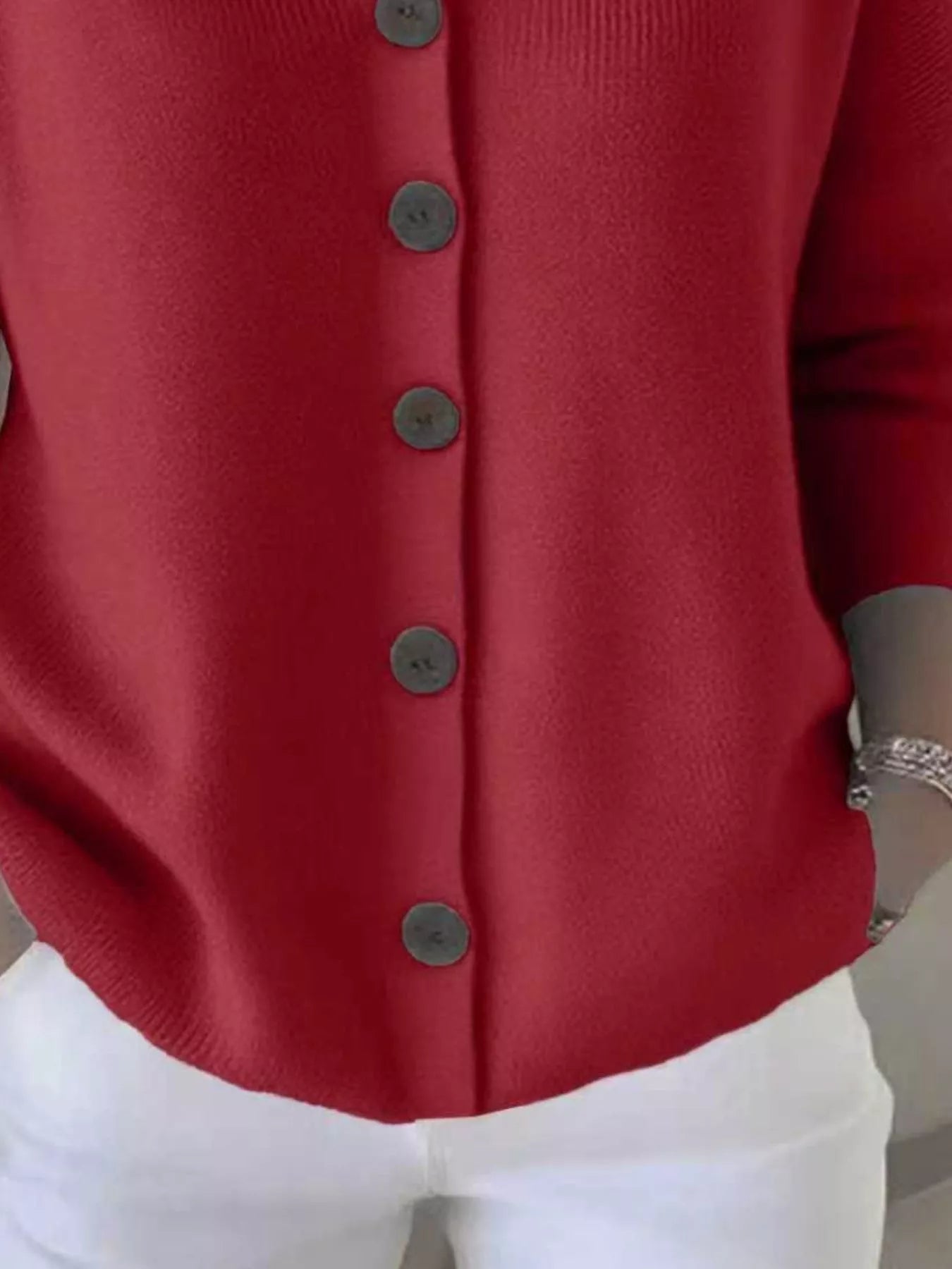 Sarah Express Women's Hooded Button-Front Soft Knit Cardigan Plus Size