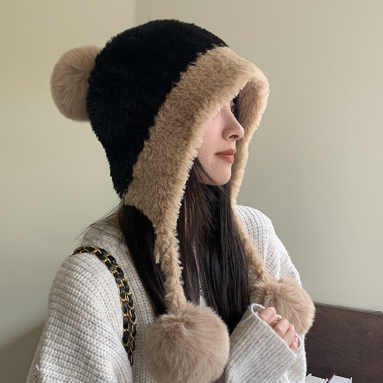 Sarah Express Women's Fleece Lined Knit Beanie Hat with Pom Pom