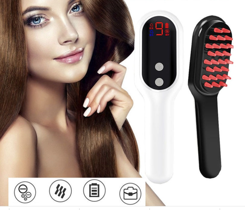 LED Scalp Massager with Red Blue Light Therapy for Hair Growth