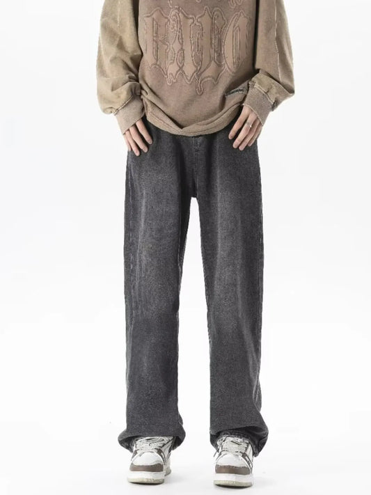 Sarah Express Women's Vintage Wash Loose Fit Jeans Plus Size Black