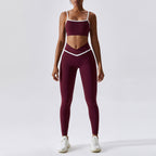 Sarah Express Women's Quick-Dry Sports Bra Leggings Set - 2-Piece Fitness Activewear S-XL 4 Colors Pants or Shorts
