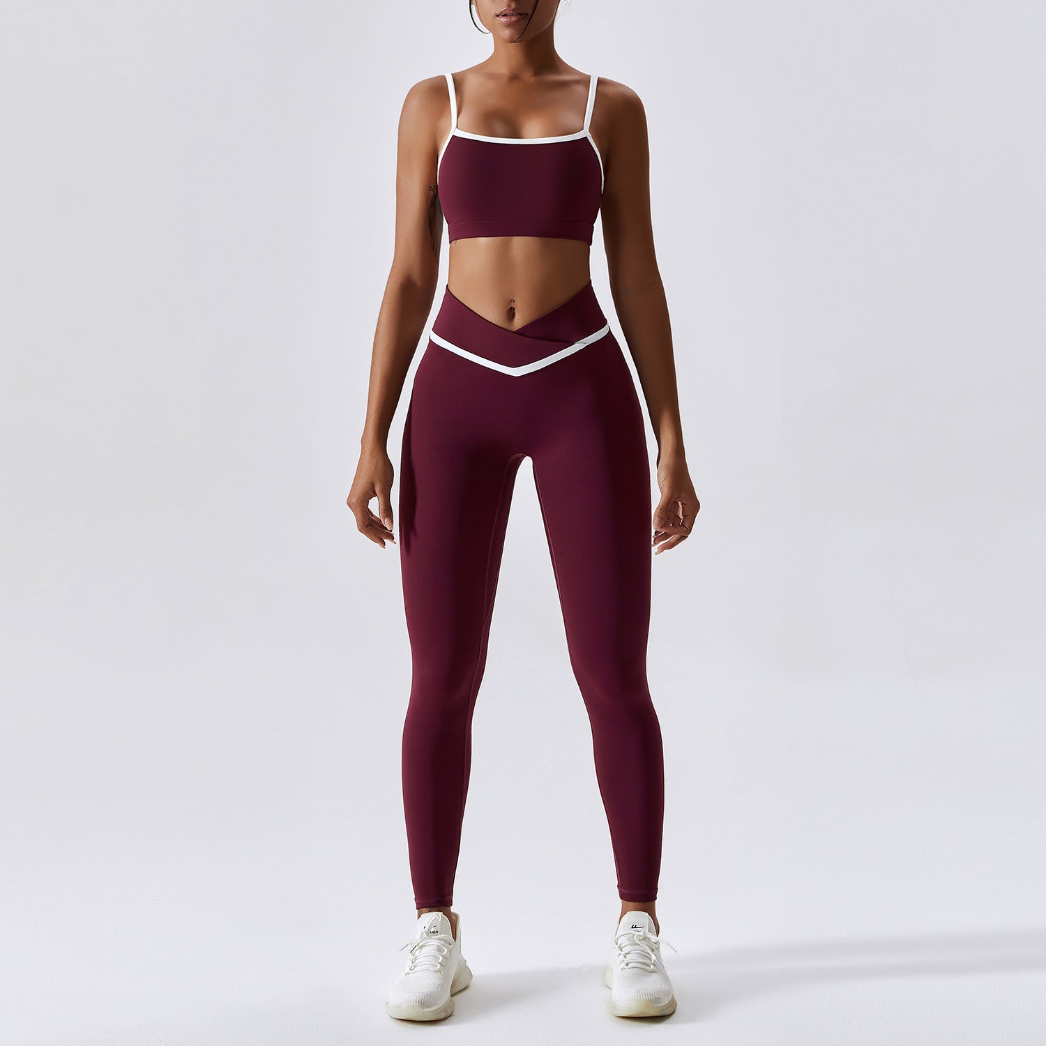Sarah Express Women's Quick-Dry Sports Bra Leggings Set - 2-Piece Fitness Activewear S-XL 4 Colors Pants or Shorts