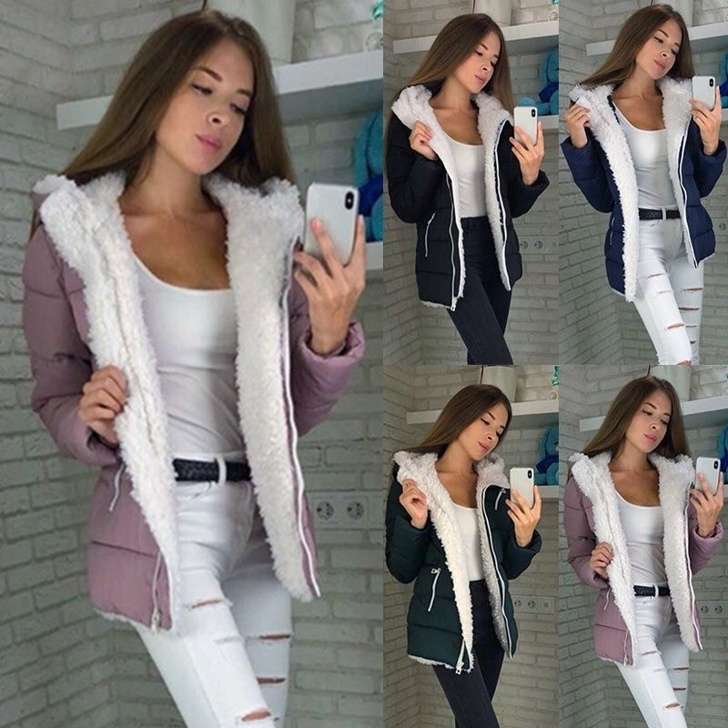Sarah Express Fleece Lined Hooded Cotton Padded Jacket