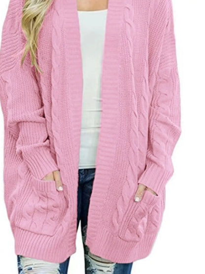 Sarah Express Women's Chunky Knit Open Front Cardigan - Cozy Oversized Plus Size Sweater