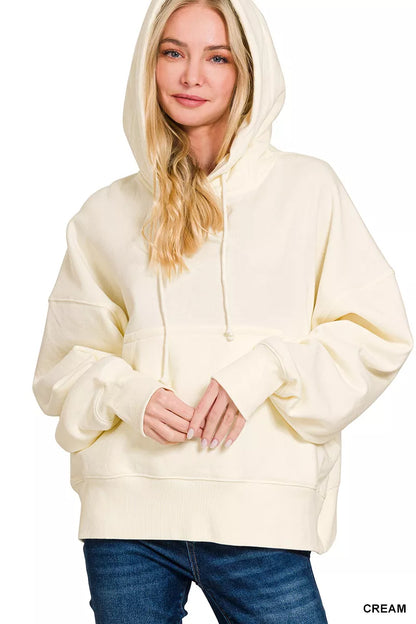Sarah Express Women's Oversized Fleece Kangaroo Pocket Hoodie