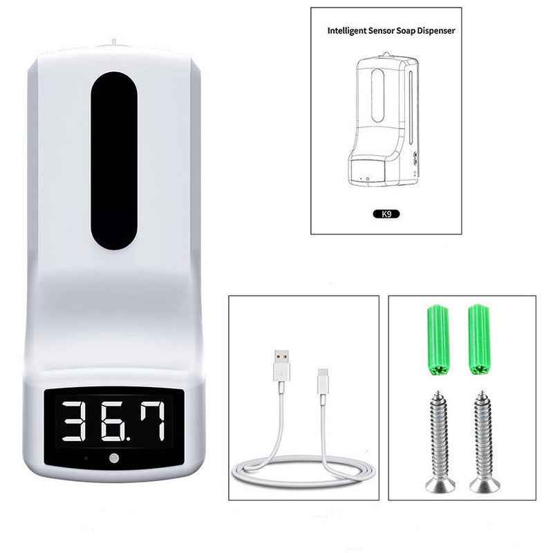 Sarah Express Automatic Touchless Soap Dispenser with Infrared Temperature Measurement