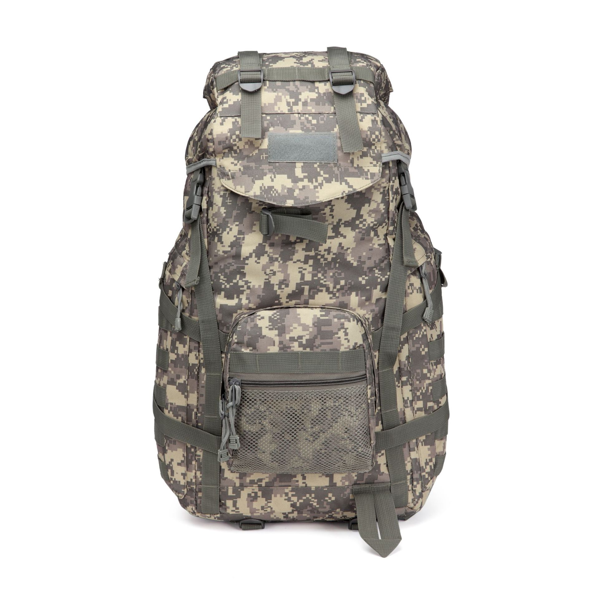 Sarah Express 60L Tactical Camouflage Backpack – Waterproof Hiking & Camping Travel Bag ACU Camouflage