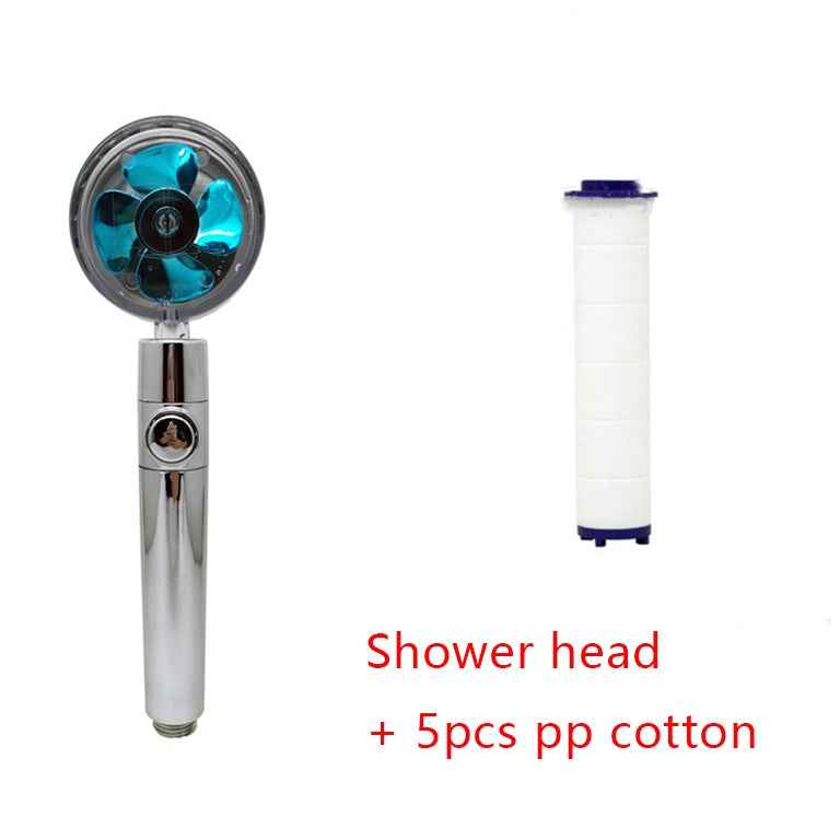 Sarah Express 360° Rotating High Pressure Shower Head with Water Saving Technology Blue set