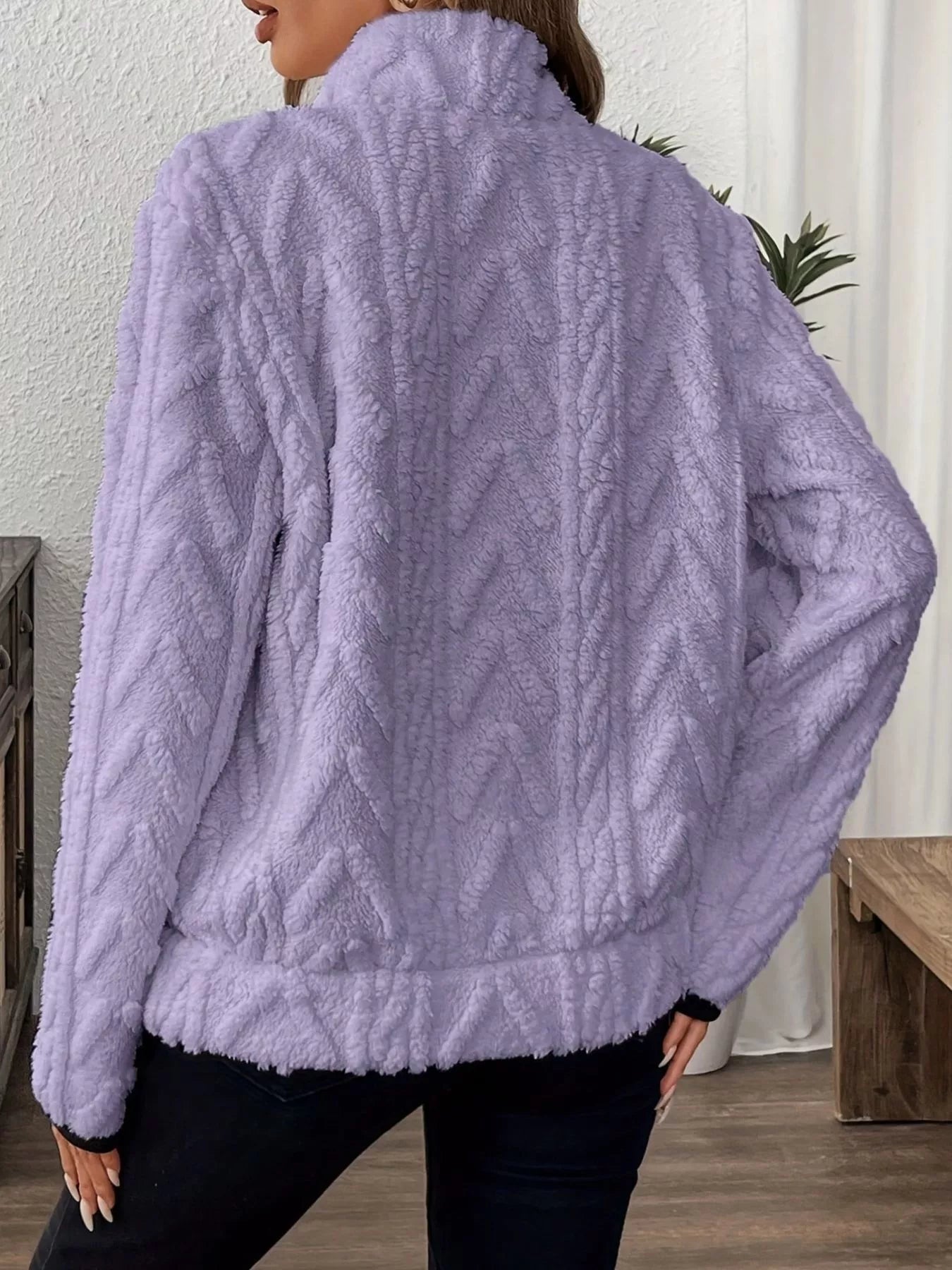 Sarah Express Women's Half Zip Kangaroo Pocket Sweatshirt Plus Size