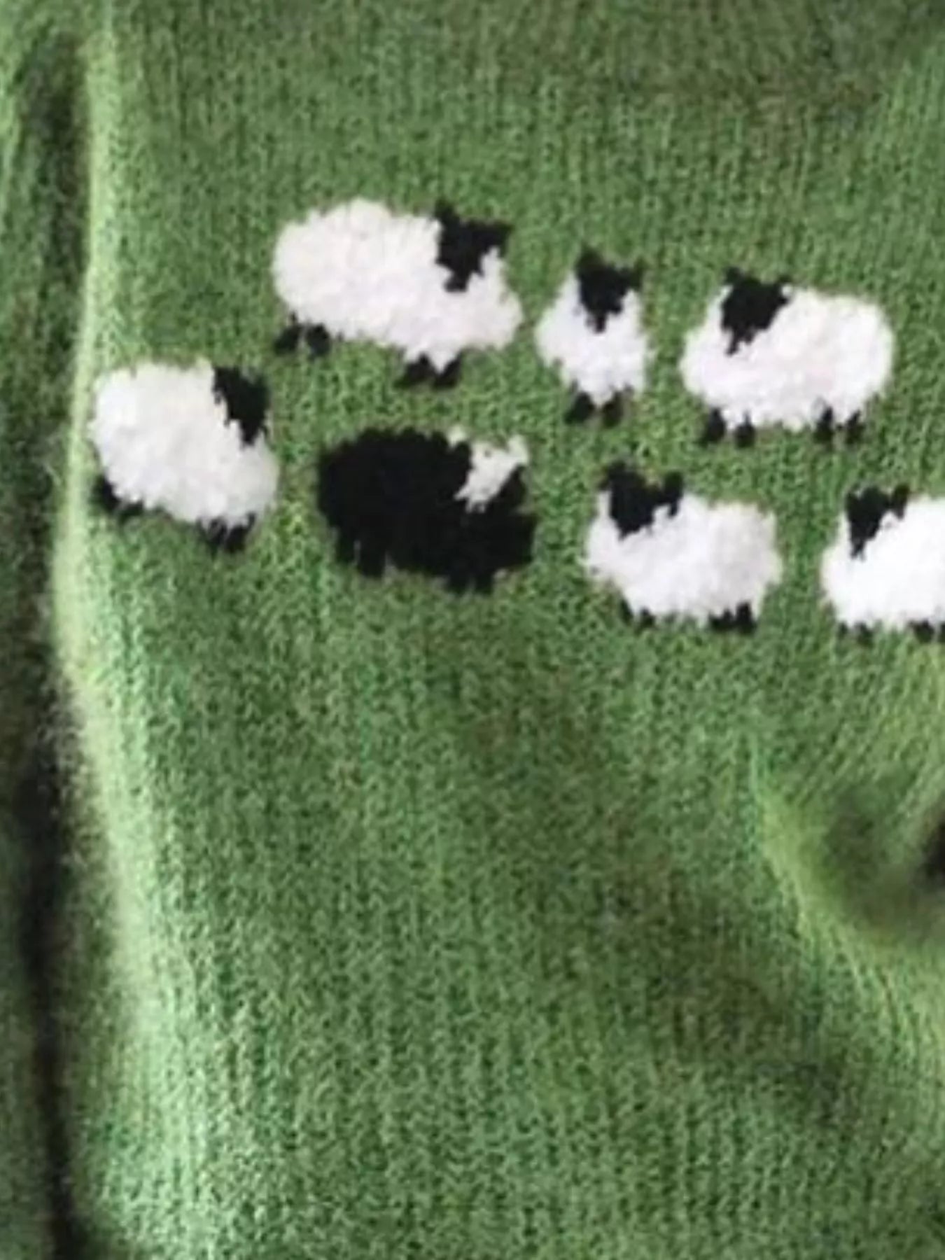 Sarah Express Women's Vintage Patterned Round Neck Sweater Plus Size