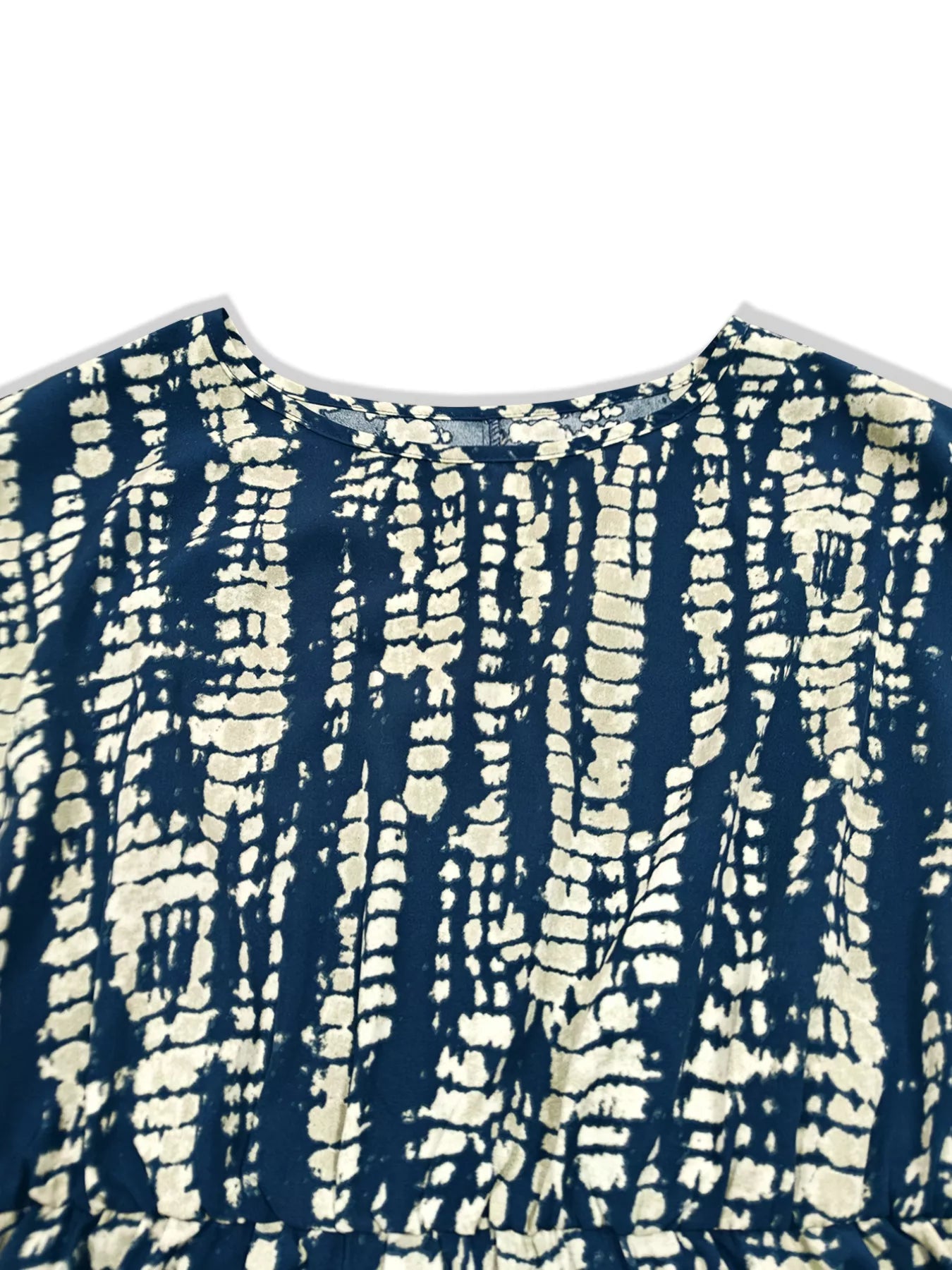 Sarah Express Women's Plus Size Tie-Dye Ruffle Hem Casual Dress