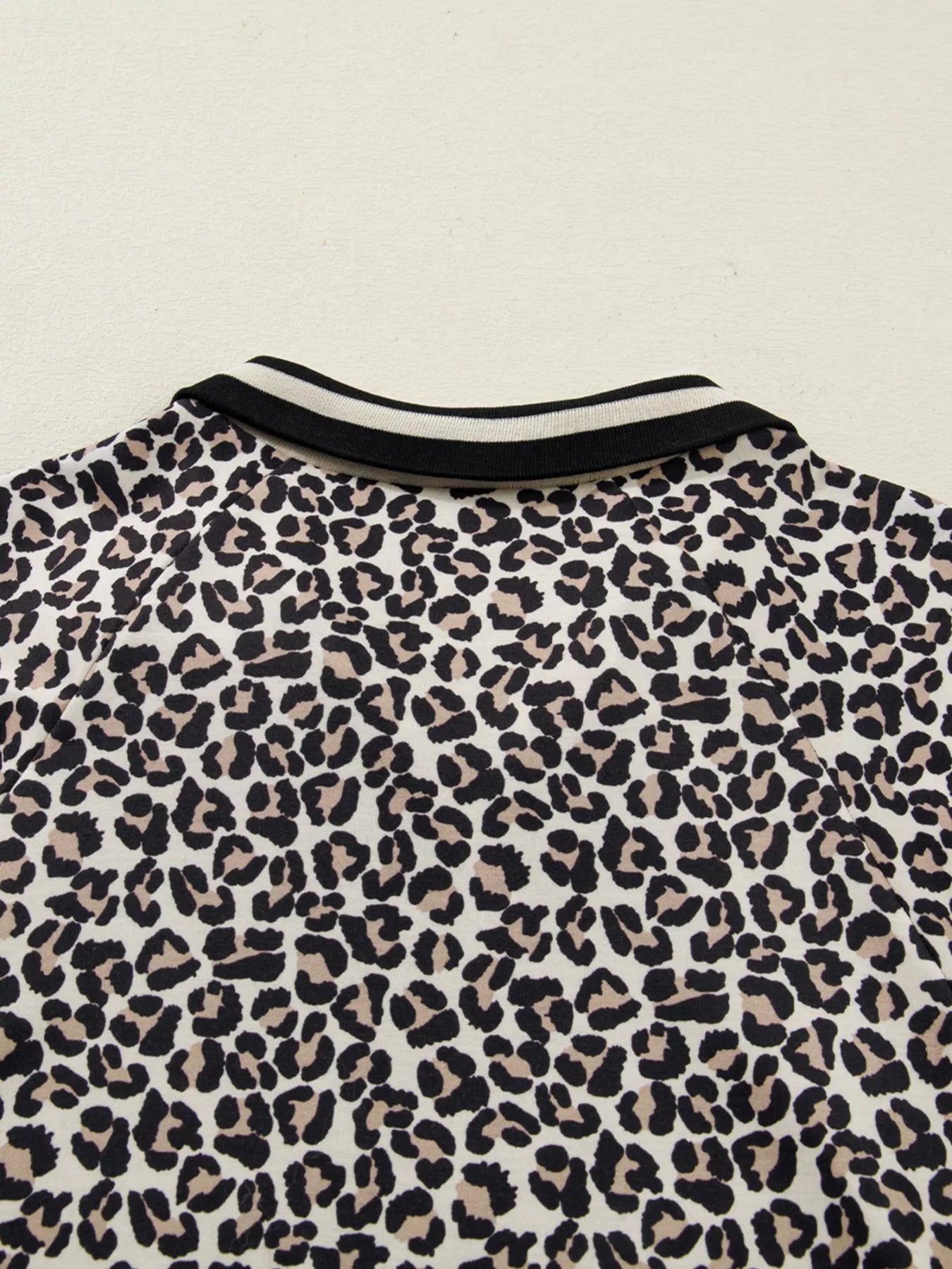 Sarah Express Women's Leopard Print Zip-Up Mini Dress with Pockets