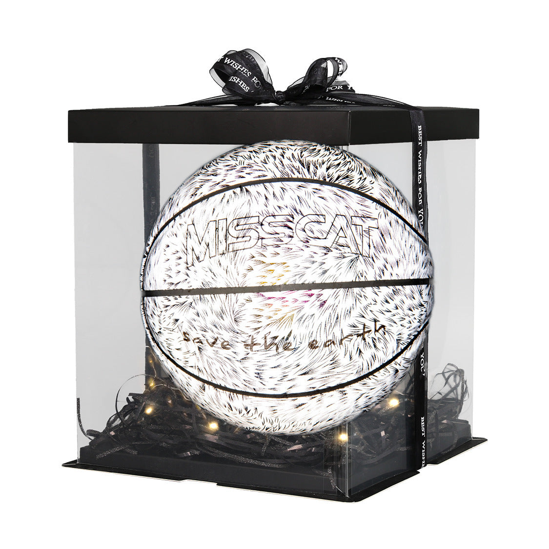 Sarah Express Luminous Glow in the Dark Basketball for Night Games - Official Size 7
