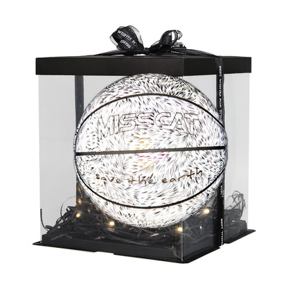 Sarah Express Luminous Glow in the Dark Basketball for Night Games - Official Size 7