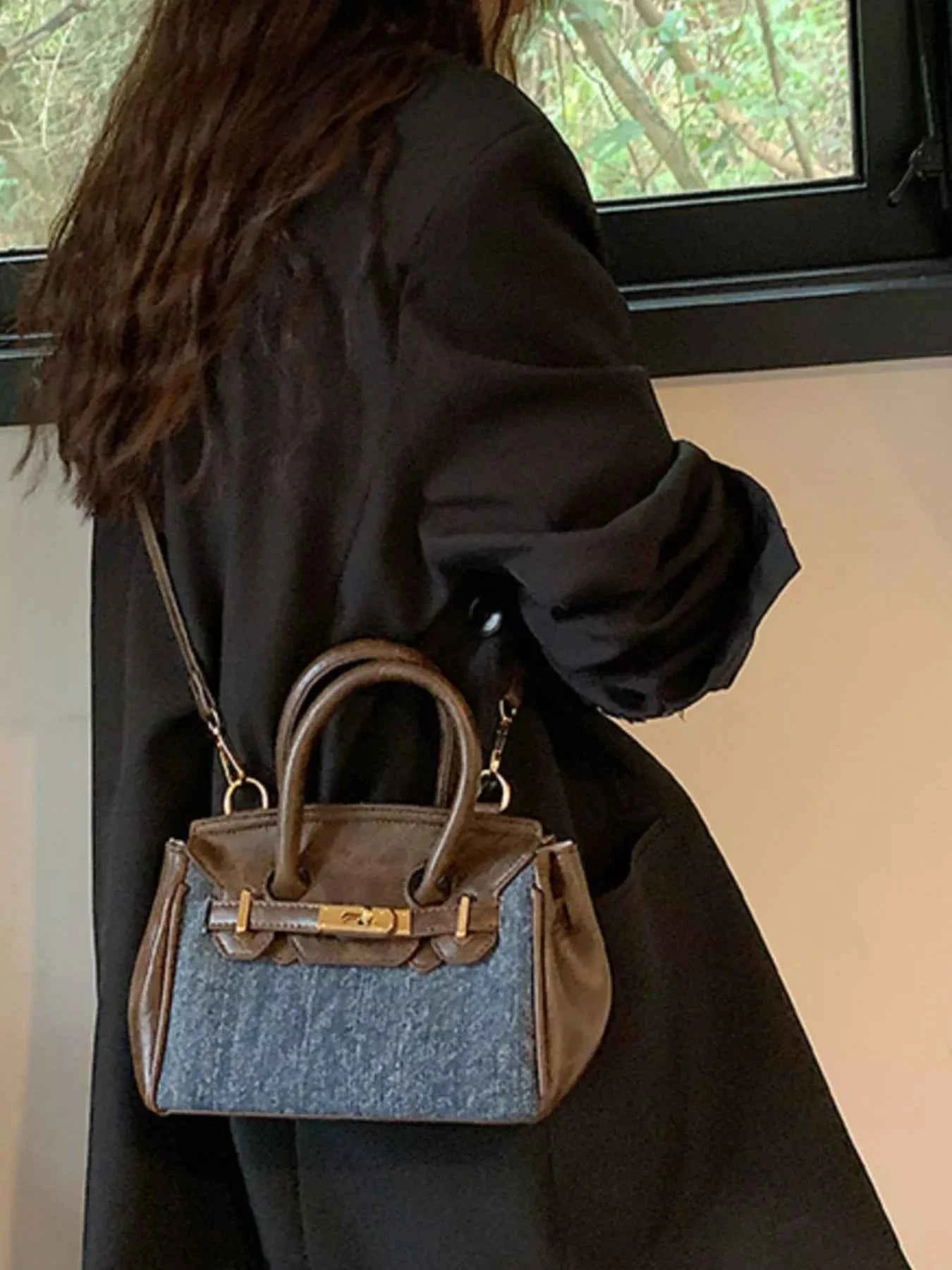 Top Handle Crossbody Bag