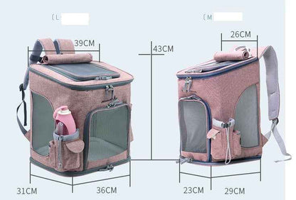 Sarah Express Transparent Portable Cat Backpack Pet Carrier - Ventilated Travel Bag for Cats & Small Dogs