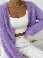 Sarah Express Women's Open Front Long Sleeve Cardigan