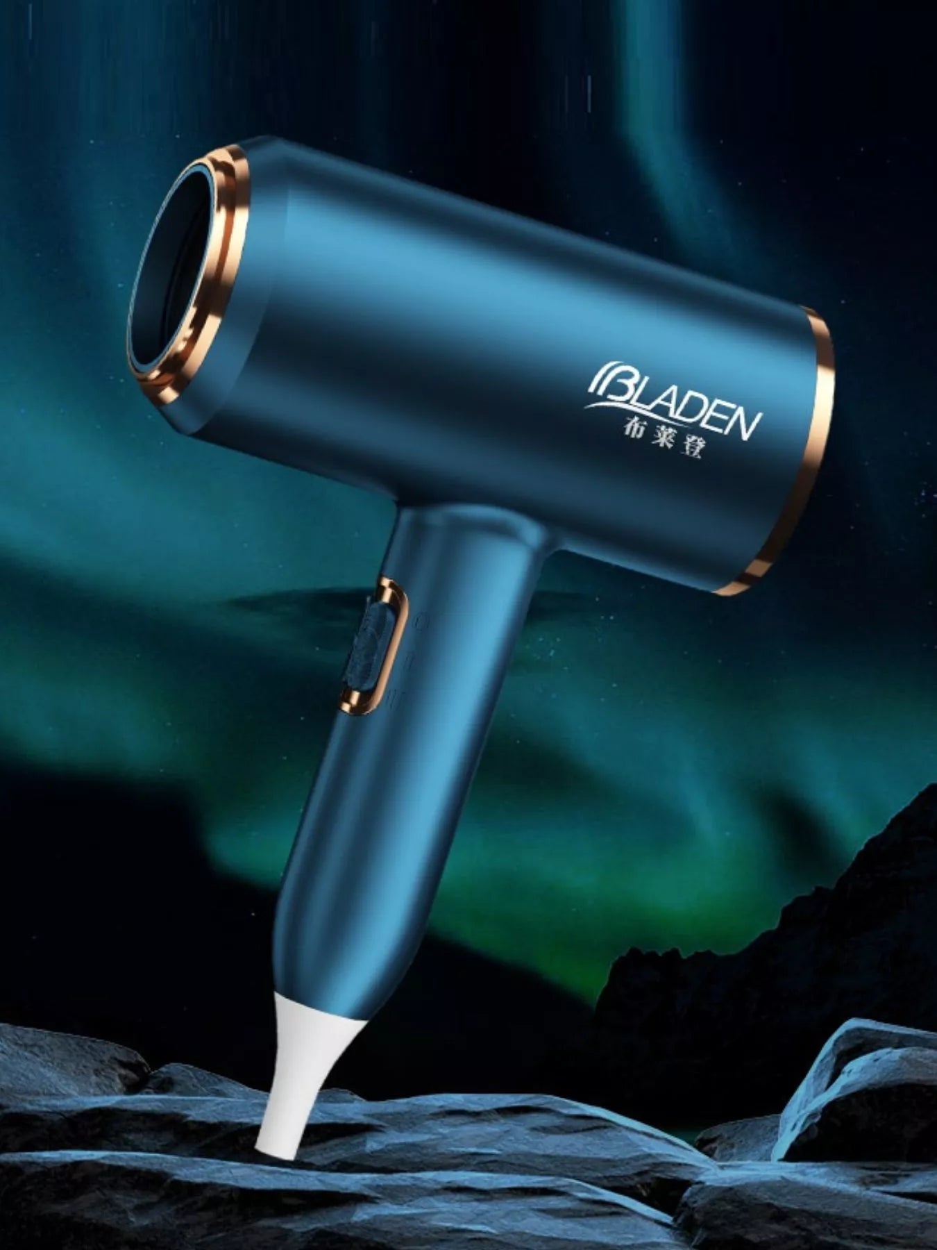 Sarah Express Professional Multi-Speed Hair Dryer with Negative Ion Technology Peacock Blue European plug