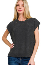 Sarah Express Women’s Oversized Crew Neck Sweater Vest Casual