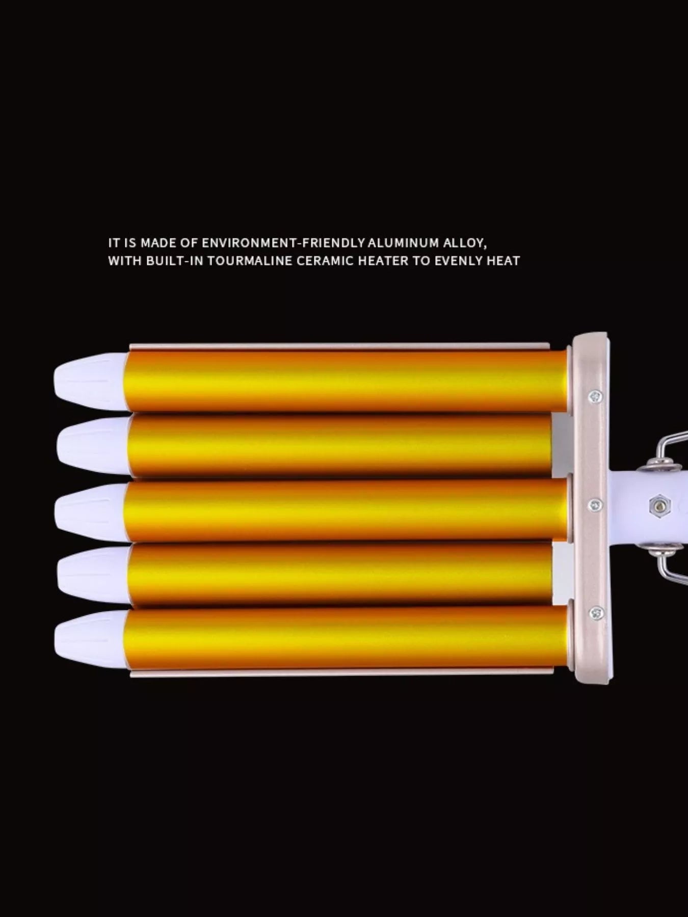 Sarah Express 5-Barrel Hair Waver Curling Iron - Professional Beach Waves Styling Tool