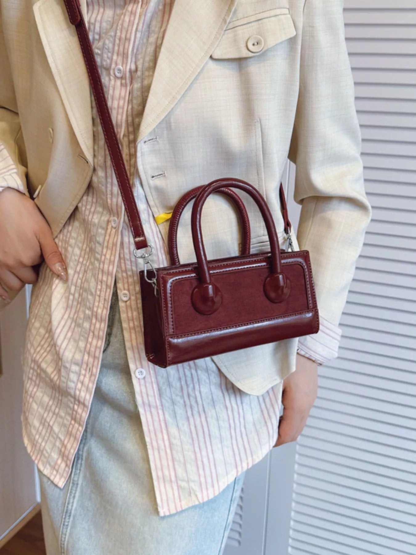 Sarah Express Women's Top Handle Crossbody Bag Red One Size